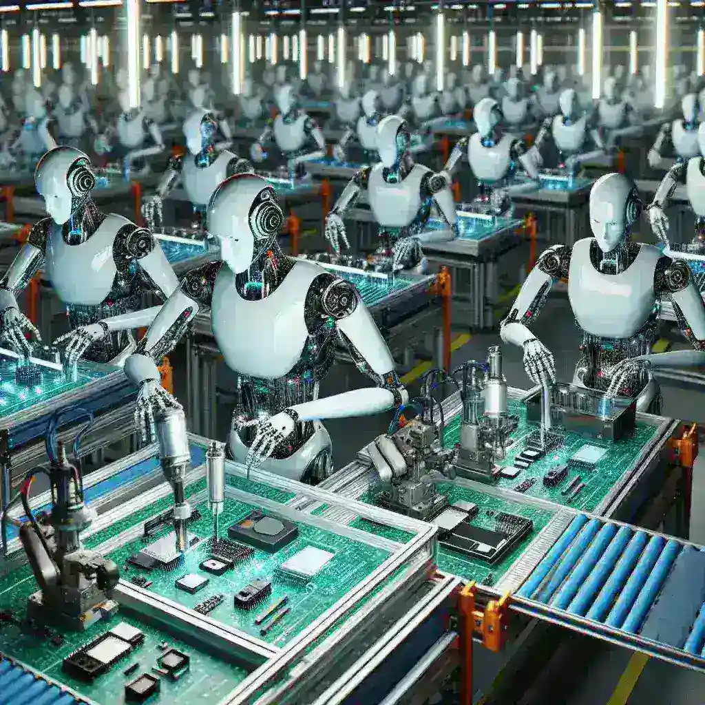 Robôs humanoides começam a atuar em linhas de montagem de eletrônicos